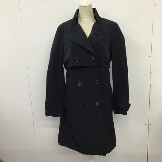 ザラ ZARA コート トレンチコート 3046 233 401 ロング丈 S 無地 紺 / ネイビー /  レディース USED 古着 中古 10124991