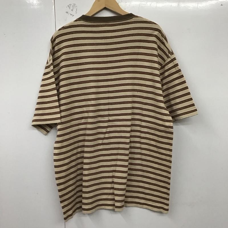 タウンクラフト TOWNCRAFT Tシャツ 半袖 半袖カットソー プリントTシャツ クルーネックカットソー L ボーダー柄 マルチカラー / マルチカラー /  メンズ USED 古着 中古 10128674