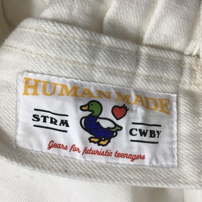ヒューマンメード HUMAN MADE ジャケット、上着 ジャケット、ブレザー デニムジャケット Gジャン アウター カジュアルジャケット M ロゴ、文字 白 / ホワイト /  メンズ USED 古着 中古 10142344