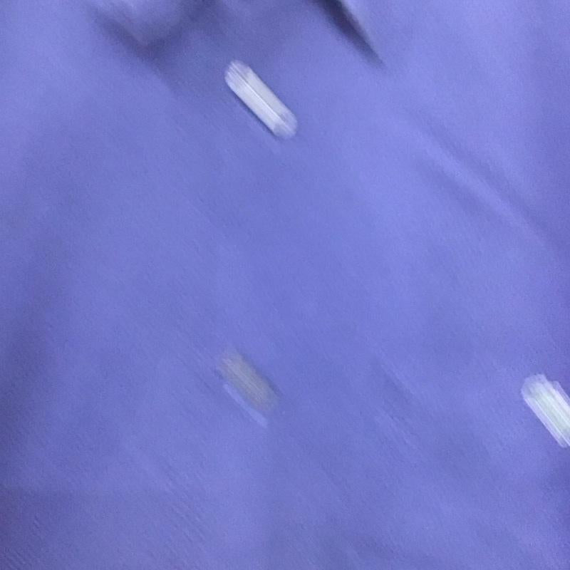 ラコステ LACOSTE シャツ、ブラウス 長袖 長袖シャツ 総柄シャツ カラーシャツ ロゴ、文字 青 / ブルー /  メンズ USED 古着 中古 10131454