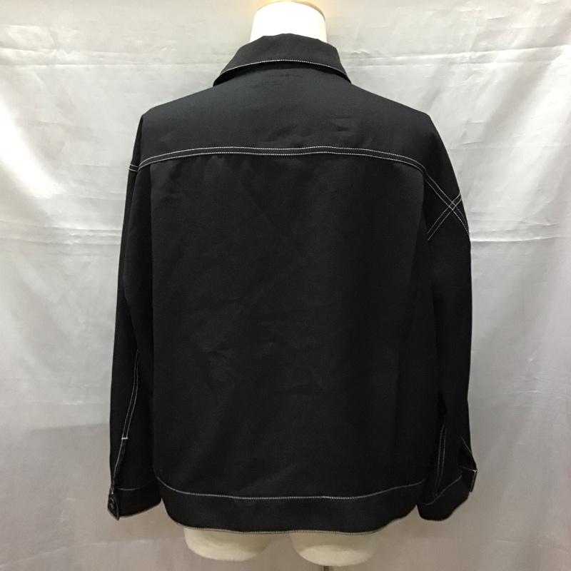 レイジブルー RAGEBLUE ジャケット、上着 ジャケット、ブレザー rb030183ad ステッチショートブルゾン 長袖シャツジャケット M 無地 黒 / ブラック /  メンズ USED 古着 中古 10118411