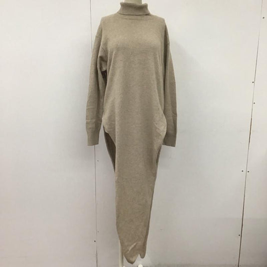 ロク ビューティアンドユース 6BEAUTY&YOUTH ニット、セーター 長袖 8613-199-0064 LOOP TURTLE NECK KNIT 無地 ベージュ / ベージュ /  レディース USED 古着 中古 10107347