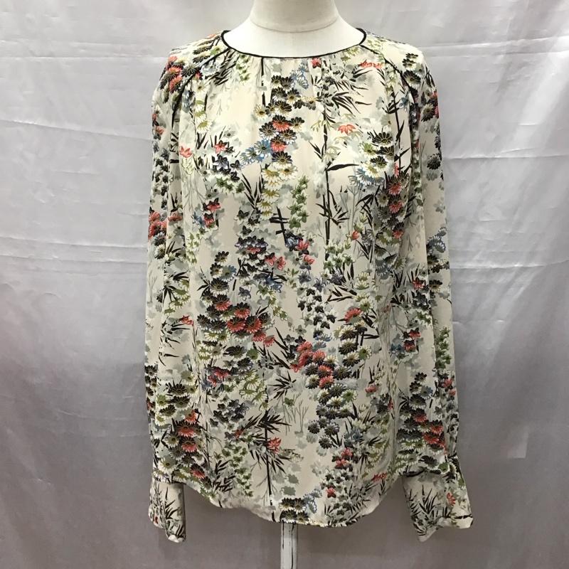 ザラベーシック ZARA BASIC カットソー 長袖 長袖カットソー クルーネックカットソー ロングスリーブカットソー プリントTシャツ S プリント マルチカラー / マルチカラー /  レディース USED 古着 中古 10117985