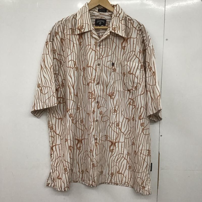 ロカウェア ROCAWEAR シャツ、ブラウス 半袖 半袖シャツ プリントシャツ ポケットシャツ XL プリント 白 / ホワイト /  メンズ USED 古着 中古 10148287