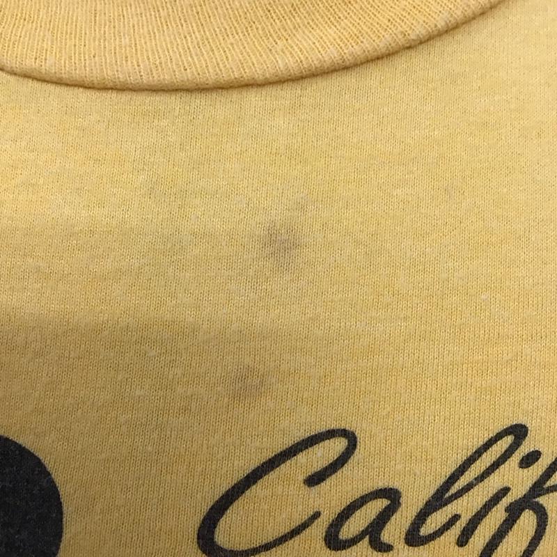 古着 USED Tシャツ 半袖 半袖カットソー プリントTシャツ クルーネックカットソー S プリント 黄 / イエロー /  メンズ USED 古着 中古 10124009