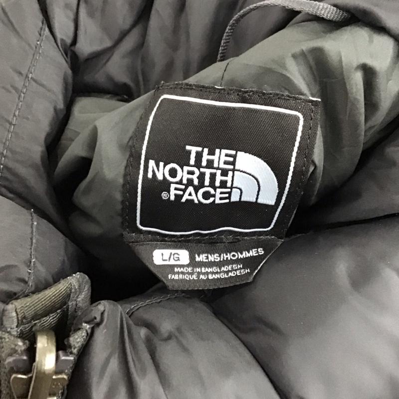 ザノースフェイス THE NORTH FACE ジャケット、上着 ジャンパー、ブルゾン ジップアップジャケット ジャンパー ジャケット ダウンジャケット アウター L ロゴ、文字 黒 / ブラック / X 灰 / グレー /  メンズ USED 古着 中古 10121023