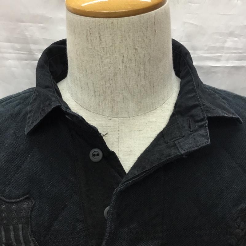 ポロバイラルフローレン Polo by RALPH LAUREN ポロシャツ 半袖 半袖ポロシャツ カラーシャツ 半袖カットソー L ロゴ、文字 黒 / ブラック /  メンズ USED 古着 中古 10115632