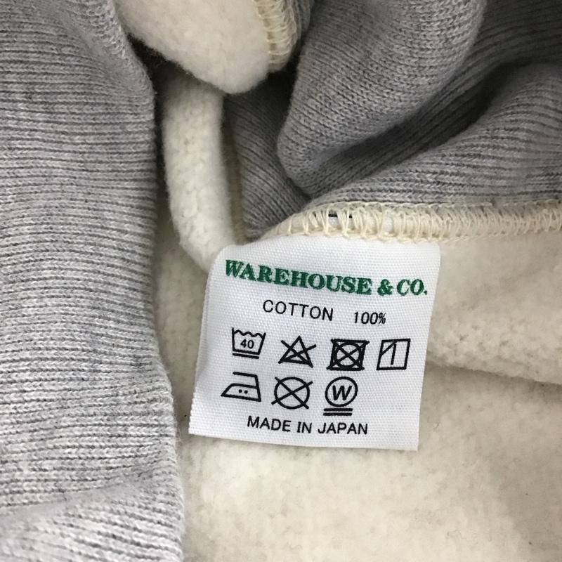 ウエアハウス WAREHOUSE トレーナー 長袖 スウェット 裏起毛 L 無地 灰 / グレー /  メンズ USED 古着 中古 10144016