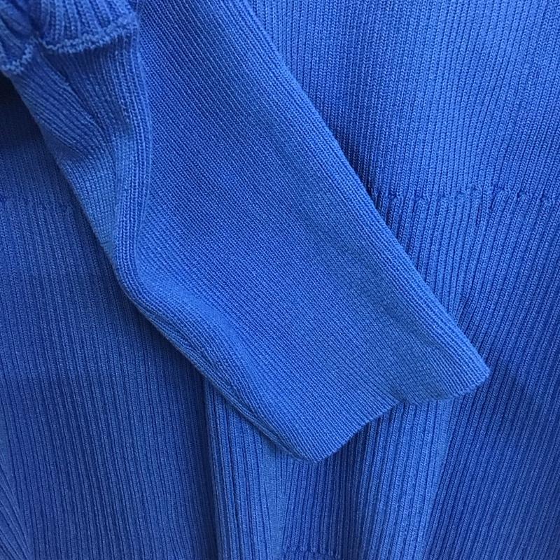 オペークドットクリップ OPAQUE.CLIP ニット、セーター 長袖 M 無地 青 / ブルー /  レディース USED 古着 中古 10140414