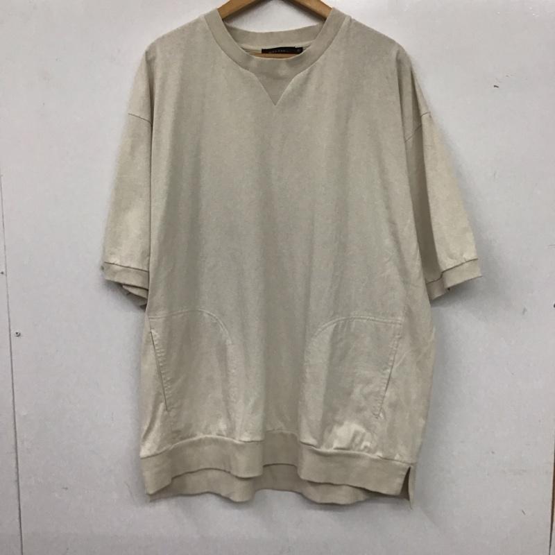 ニコアンド niko and... カットソー 半袖 半袖カットソー スウェットカットソー クルーネック 4 無地 ベージュ / ベージュ /  メンズ USED 古着 中古 10136234