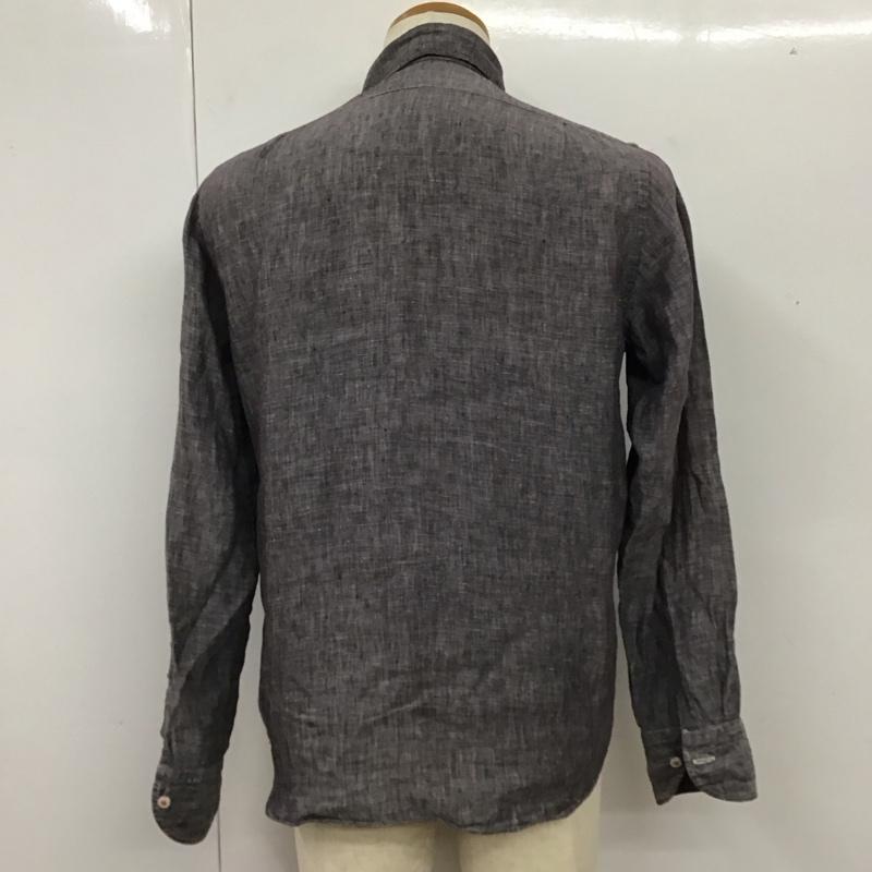 オアグローリー or Glory シャツ、ブラウス 長袖 長袖シャツ カラーシャツ ポケットシャツ 長袖カットソー M ロゴ、文字 灰 / グレー /  メンズ USED 古着 中古 10114674