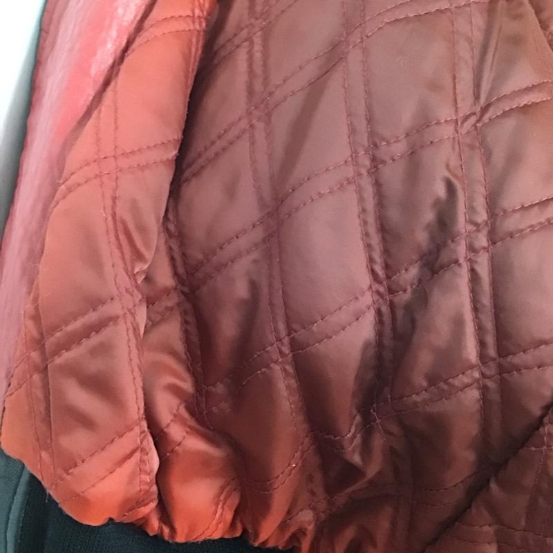 ウーウェア WU-WEAR ジャケット、上着 レザージャケット バックロゴ XL ロゴ、文字 黒 / ブラック / X アイボリー / アイボリー /  メンズ USED 古着 中古 10144720