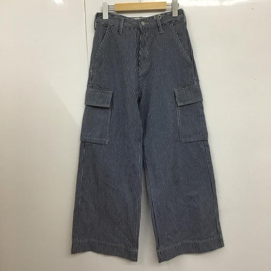 アングリッド Ungrid パンツ デニム、ジーンズ 112342415101-01 カーゴルーズデニム タグ付き M ストライプ インディゴ / インディゴ / X 白 / ホワイト /  レディース USED 古着 中古 10107361