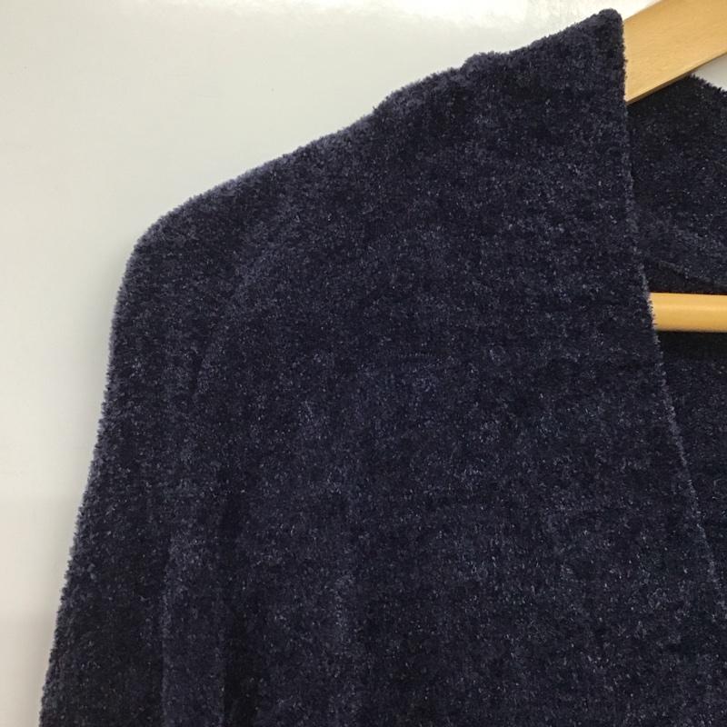 ジェラートピケ gelato pique カーディガン 長袖 長袖カーディガン 前ボタン ニットカーディガン ルームウェア M 無地 紺 / ネイビー /  メンズ USED 古着 中古 10144471