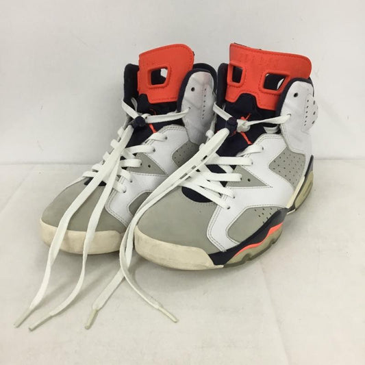 ナイキ NIKE スニーカー スニーカー 384664-104 AIR JORDAN 6 RETRO 27.5cm 27.5cm ロゴ、文字 白 / ホワイト / X 紺 / ネイビー / X 灰 / グレー / X 赤 / レッド /  メンズ USED 古着 中古 10138325
