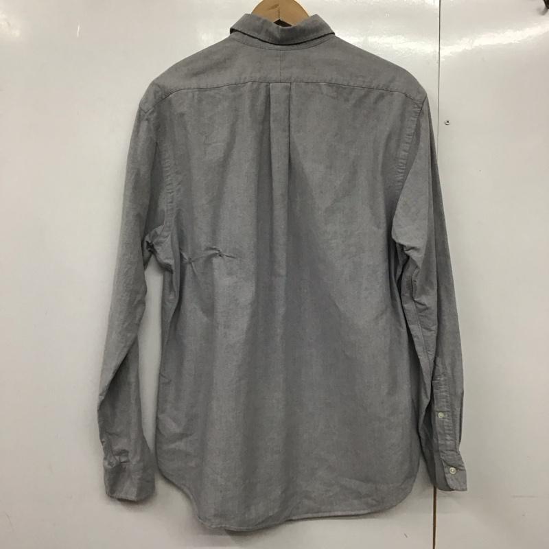 ポロバイラルフローレン Polo by RALPH LAUREN シャツ、ブラウス 長袖 長袖シャツ 無地シャツ カラーシャツ ボタンダウンシャツ XL ロゴ、文字 灰 / グレー /  メンズ USED 古着 中古 10141905