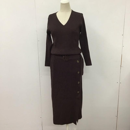 マイストラーダ MyStarada ワンピース ロングスカート 39364760 38 無地 茶 / ブラウン /  レディース USED 古着 中古 10125072
