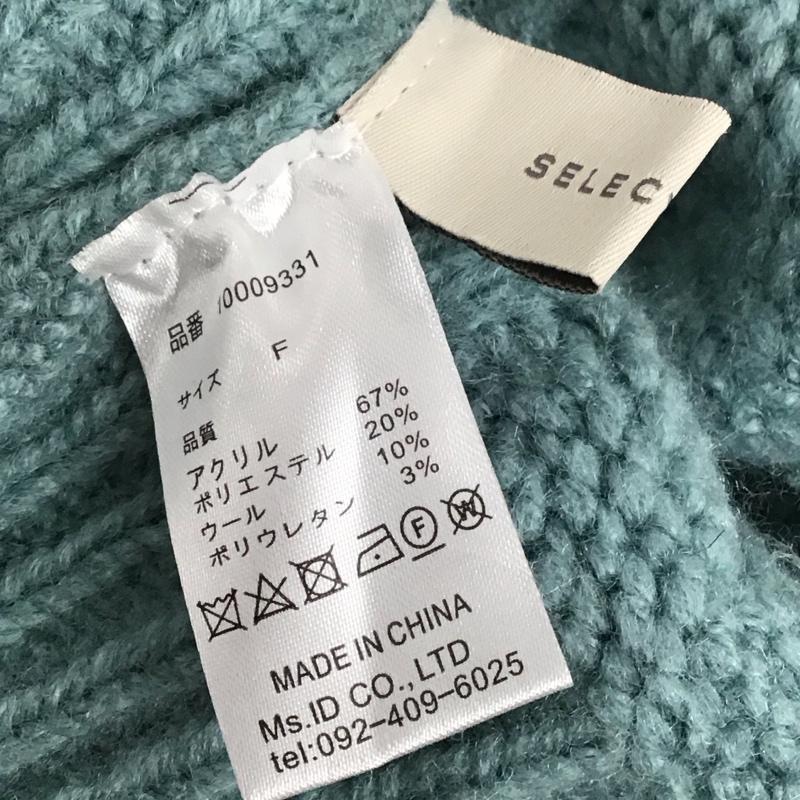 セレクトモカ select MOCA ニット、セーター 長袖 長袖ニットカットソー ニット セーター タートルネックニット FREE 無地 水色 / ライトブルー /  レディース USED 古着 中古 10124226