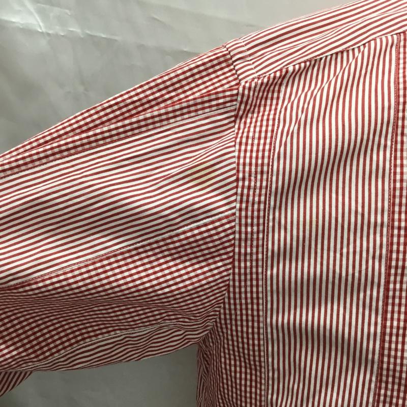 ジュンヤワタナベコムデギャルソンマン JUNYA WATANABE COMME des GARCONS MAN シャツ、ブラウス 長袖 L ストライプ 白 / ホワイト / X 赤 / レッド /  メンズ USED 古着 中古 10106288