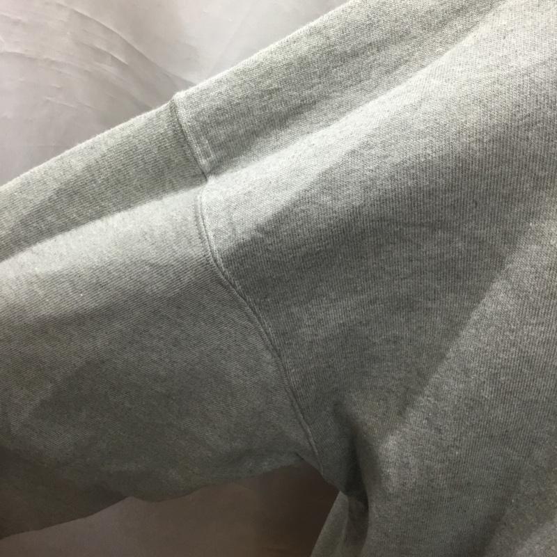 チャンピオン Champion カットソー 長袖 長袖カットソー クルーネックカットソー ロングスリーブカットソー プリントTシャツ L ロゴ、文字 灰 / グレー /  メンズ USED 古着 中古 10114112
