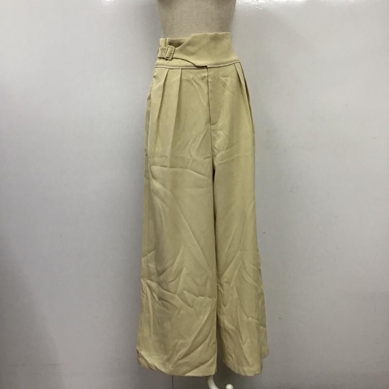 古着 USED ボトムス ボトムス OL24AEA82 ウエストマークデザインパンツ Olu. 1 無地 黄 / イエロー /  レディース USED 古着 中古 10122578