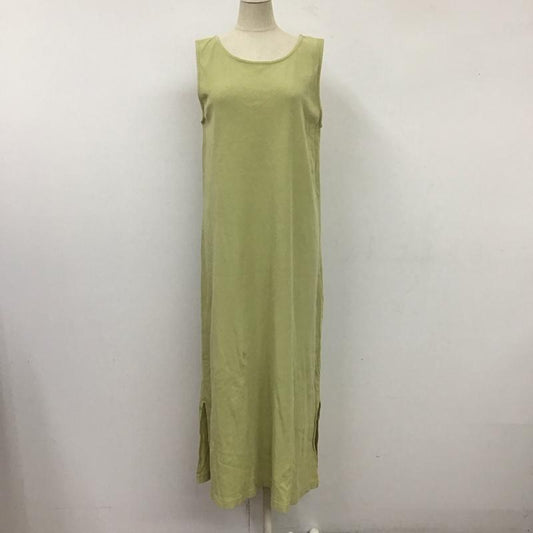 アイテムズ アーバンリサーチ ITEMS URBAN RESEARCH ワンピース ロングスカート IT15-26B003 ノースリーブ カットワンピース FREE 無地 黄緑 / イエローグリーン /  レディース USED 古着 中古 10114027