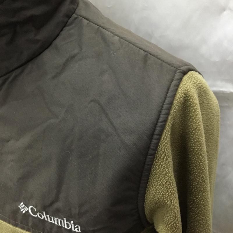 コロンビア Columbia ジャケット、上着 ジャンパー、ブルゾン フリース S ロゴ、文字 カーキ / カーキ /  メンズ USED 古着 中古 10108857