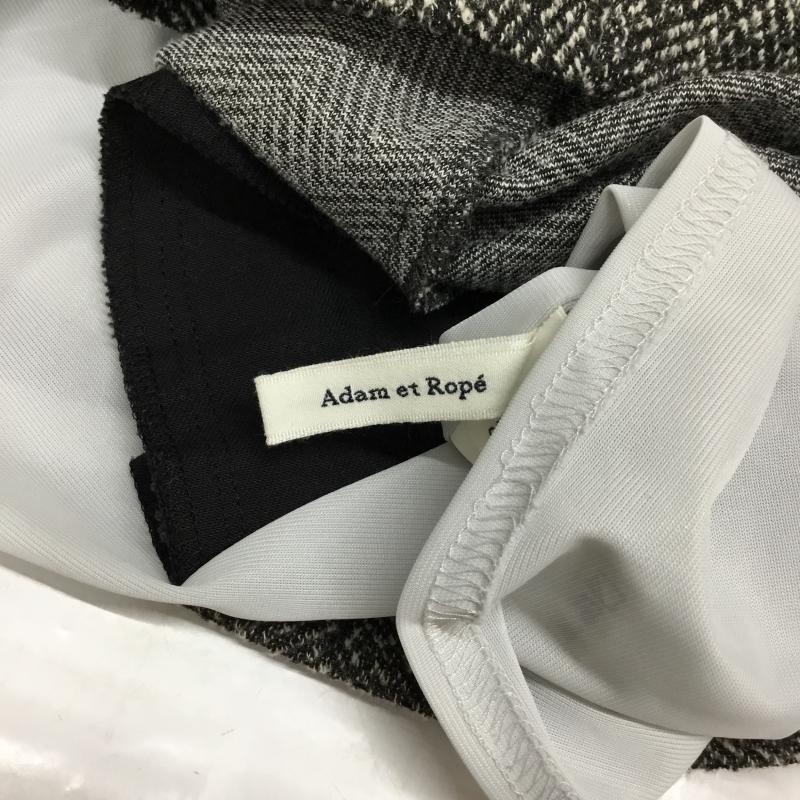 アダムエロペ ADAM ET ROPE  スカート ミニスカート 38  黒 / ブラック / X 白 / ホワイト /  レディース USED 古着 中古 10043341