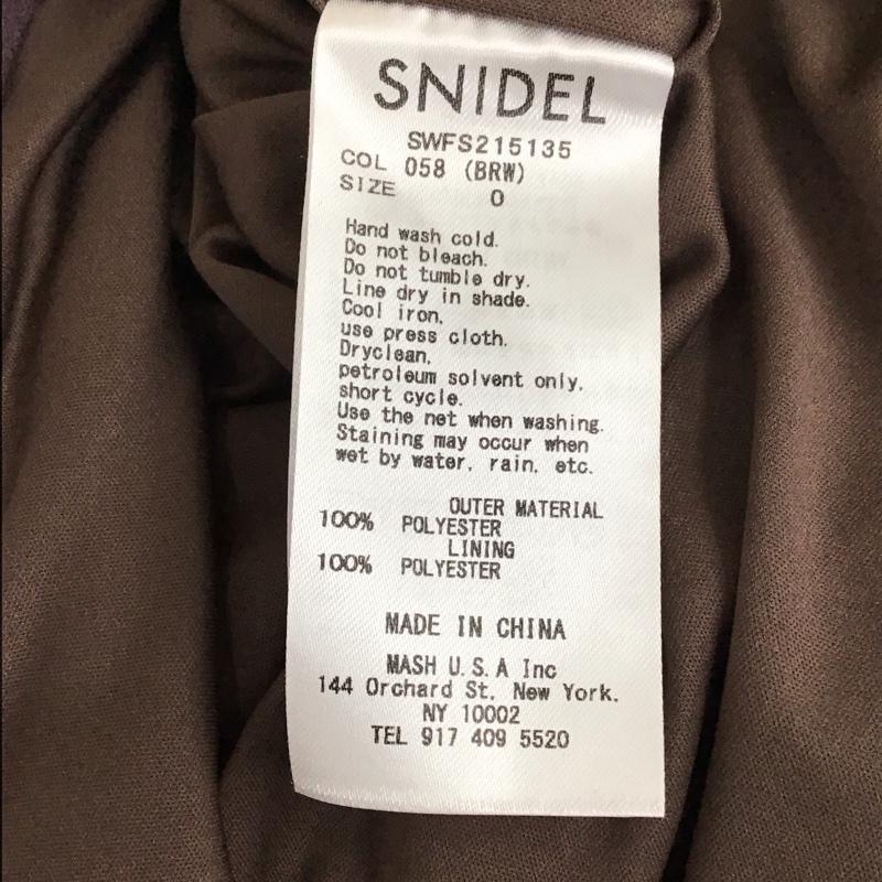 スナイデル SNIDEL スカート ロングスカート SWFS215135 ハイウエストヘムフレアスカート 0 無地 紫 / パープル /  レディース USED 古着 中古 10114560