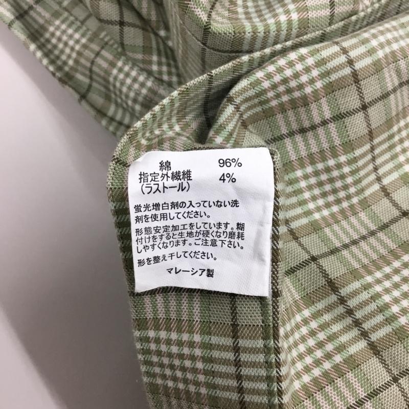 ブルックスブラザーズ BROOKS BROTHERS シャツ、ブラウス 長袖 ボタンダウン M チェック カーキ / カーキ /  メンズ USED 古着 中古 10111366