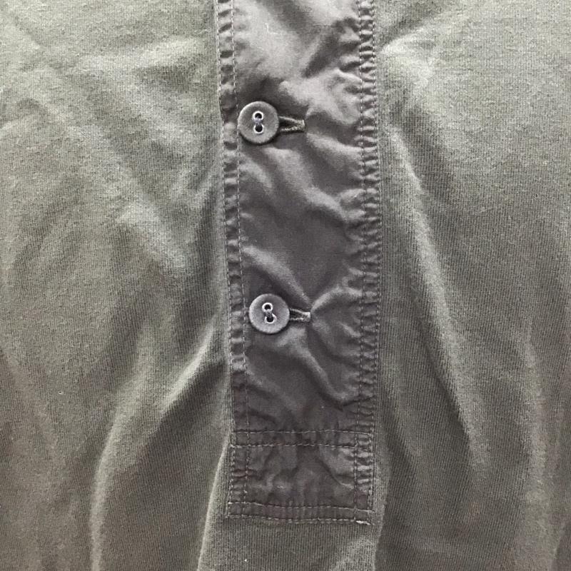 クオドロ quadro シャツ、ブラウス 長袖 長袖シャツ ノーカラーシャツ カジュアルシャツ 3 無地 黒 / ブラック /  メンズ USED 古着 中古 10116200