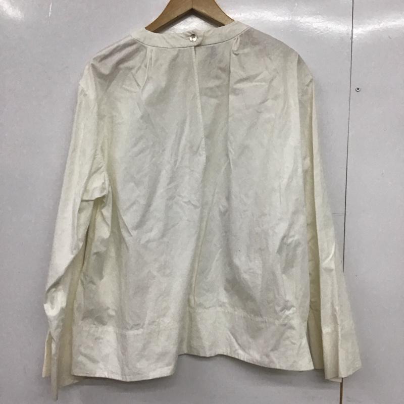 ロク ビューティアンドユース 6BEAUTY&YOUTH カットソー 長袖 8621-299-0090 COTTON FLARE SLEEVE BLOUSE 38 無地 白 / ホワイト /  レディース USED 古着 中古 10148610
