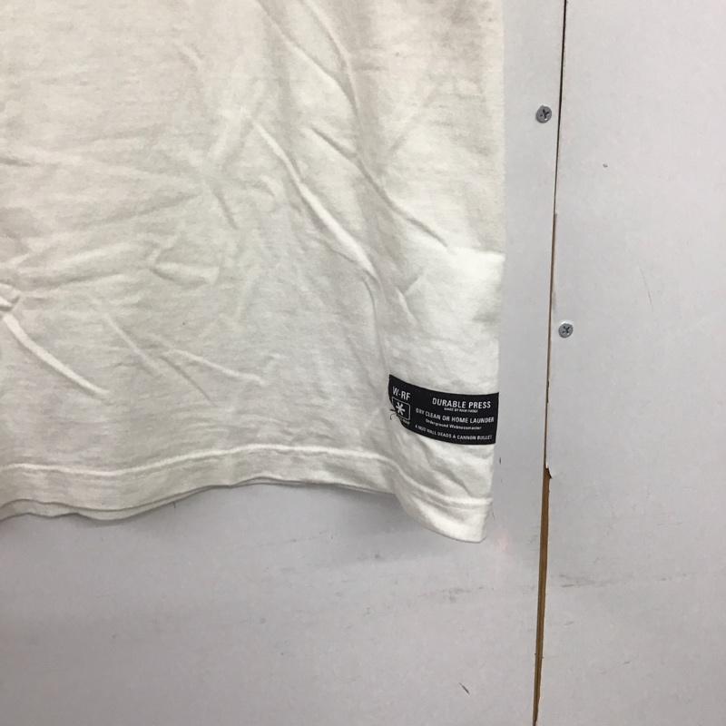 ローファッジ RAW FUDGE Tシャツ 半袖 半袖カットソー プリントTシャツ クルーネックカットソー S プリント 白 / ホワイト /  メンズ USED 古着 中古 10141458