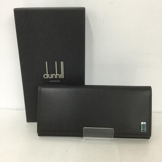 ダンヒル DUNHILL 財布 長財布 SIDECAR FP1010E 箱有 ワンポイント ダークブラウン / ダークブラウン /  メンズ USED 古着 中古 10126458