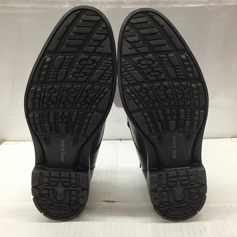 アシックス ASICS 革靴 革靴 TU-7796 texcy luxe ストレートチップ 幅広 箱有 4E 25.5cm 25.5cm 無地 黒 / ブラック /  メンズ USED 古着 中古 10111758