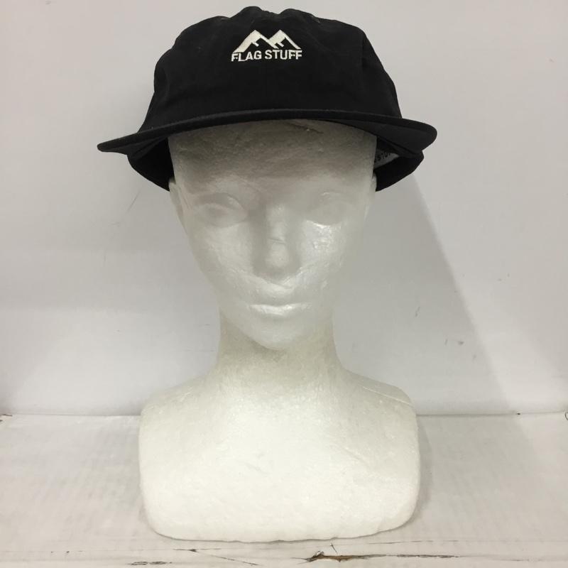 フラグスタフ FLAGSTUFF 帽子 キャップ 20SS-FS-72 ナイロン FREE ロゴ、文字 黒 / ブラック /  メンズ USED 古着 中古 10124146