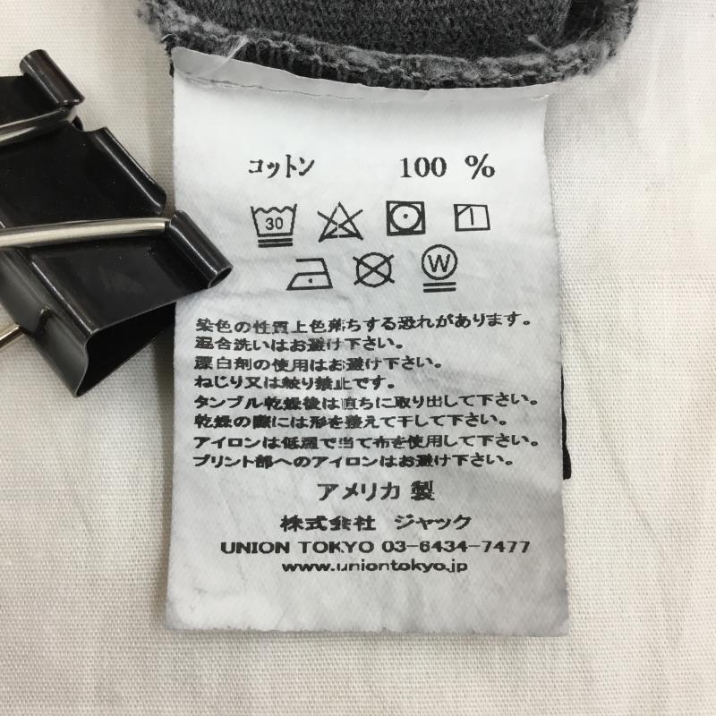 ユニオン UNION カットソー 長袖 UNION ORIGINAL CIVILIZED L/S TEE ユニオン ロンT 5 プリント 黒 / ブラック /  メンズ USED 古着 中古 10149686
