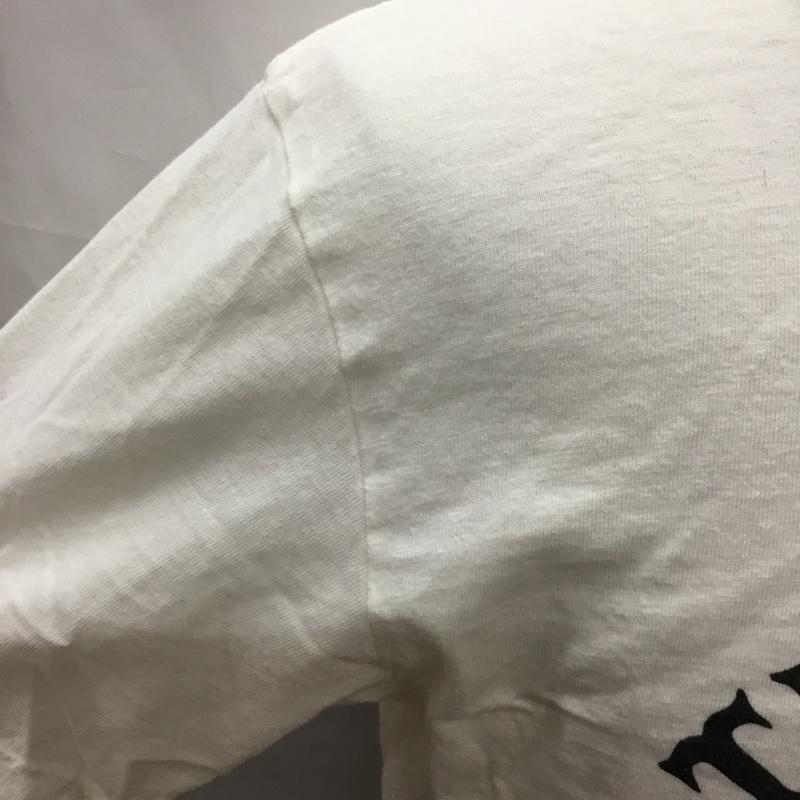 ティーエムティー TMT Tシャツ 半袖 半袖カットソー プリントTシャツ クルーネックカットソー L プリント 白 / ホワイト /  メンズ USED 古着 中古 10116023