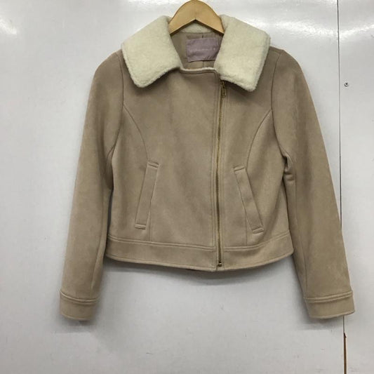 トランテアンソンドゥモード 31 Sons de mode ジャケット、上着 ジャケット、ブレザー ジップアップジャケット アウター ライダース 38 無地 ベージュ / ベージュ /  レディース USED 古着 中古 10145068