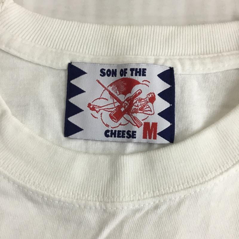 サノバチーズ SON OF THE CHEESE Tシャツ 半袖 半袖カットソー プリントTシャツ クルーネックカットソー M プリント 白 / ホワイト /  メンズ USED 古着 中古 10120841