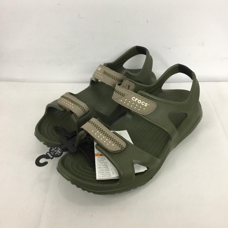 クロックス crocs サンダル サンダル 203965-354 スウィフトウォーター リバー crocs SWIFTWATER RIVER SANDAL 27.0cm 無地 カーキ / カーキ /  メンズ USED 古着 中古 10125457