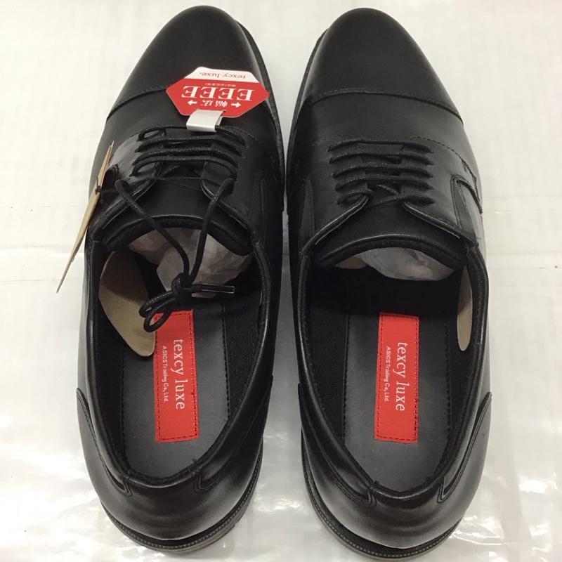 アシックス ASICS 革靴 革靴 TU-7796 texcy luxe ストレートチップ 幅広 箱有 4E 26.5cm 26.5cm 無地 黒 / ブラック /  メンズ USED 古着 中古 10111735