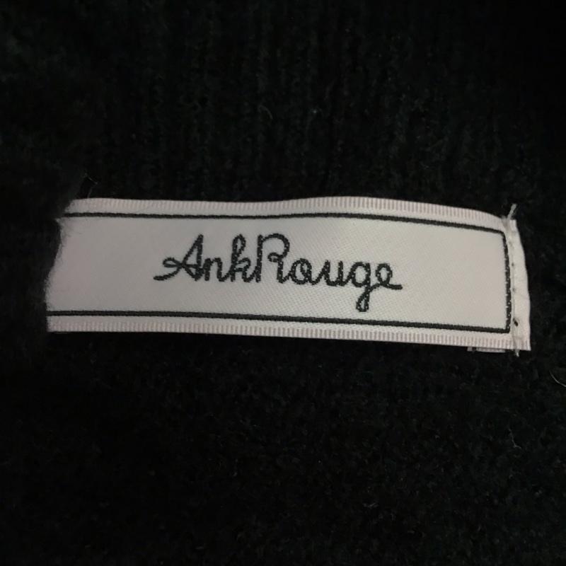 アンクルージュ ANKROUGE ワンピース ひざ丈スカート ANK-16-205TM ニット タートルネック 袖シアー リボン M  黒 / ブラック /  レディース USED 古着 中古 10120788