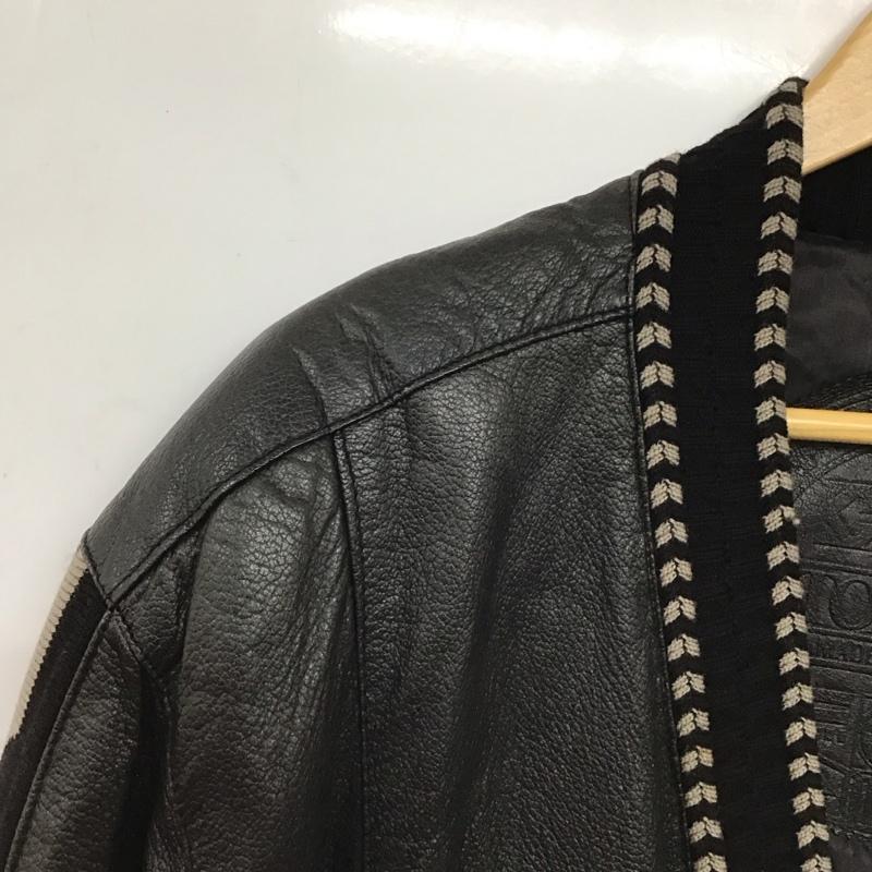 古着 USED ジャケット、上着 ジャンパー、ブルゾン torras レザージャケット 古着 アウター プリント ダークグレー / ダークグレー /  メンズ USED 古着 中古 10147475