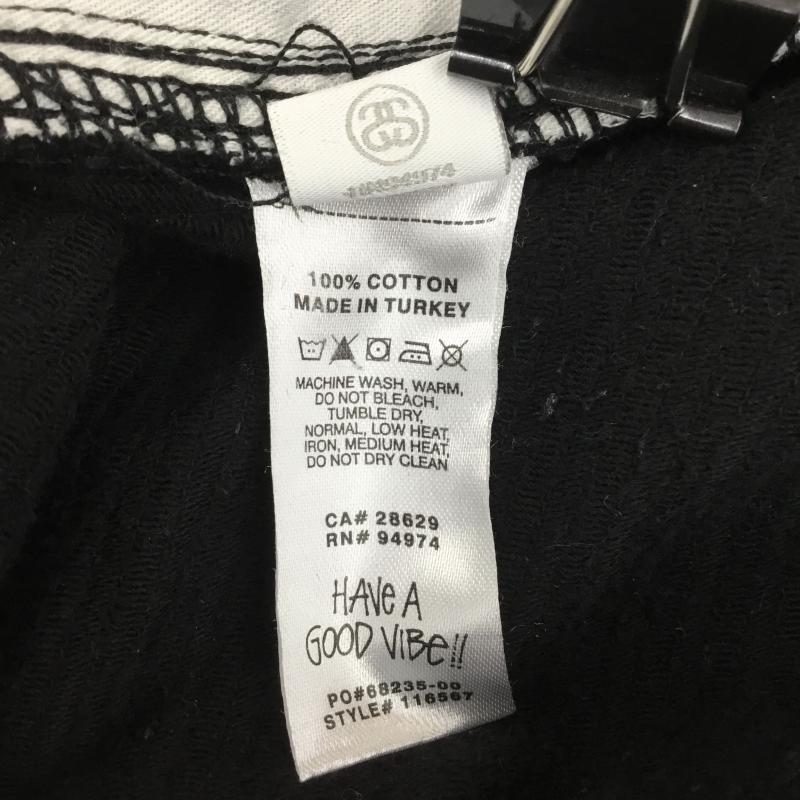 ステューシー STUSSY パンツ ワークパンツ、ペインターパンツ コーデュロイパンツ M ロゴ、文字 黒 / ブラック /  メンズ USED 古着 中古 10119030