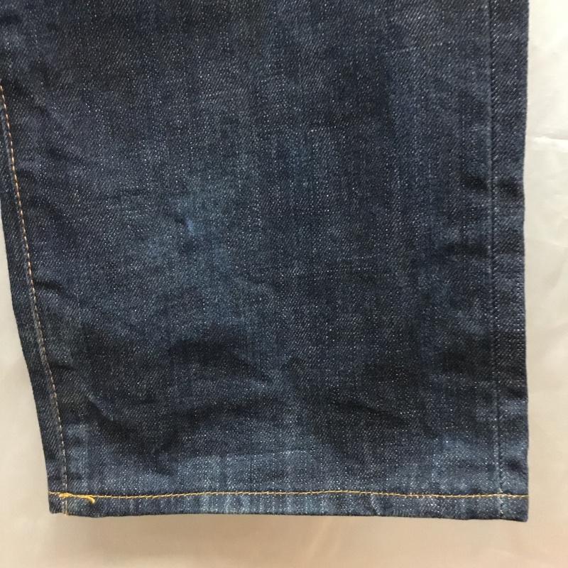 エヴィス EVISU パンツ デニム、ジーンズ デニムパンツ ストレートパンツ ワイドパンツ カジュアルパンツ 32インチ 無地 インディゴ / インディゴ /  メンズ USED 古着 中古 10115222