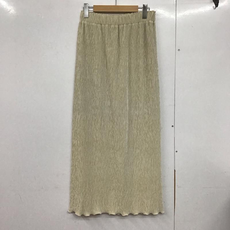 ローリーズファーム LOWRYS FARM スカート ロングスカート FREE 無地 アイボリー / アイボリー /  レディース USED 古着 中古 10144230