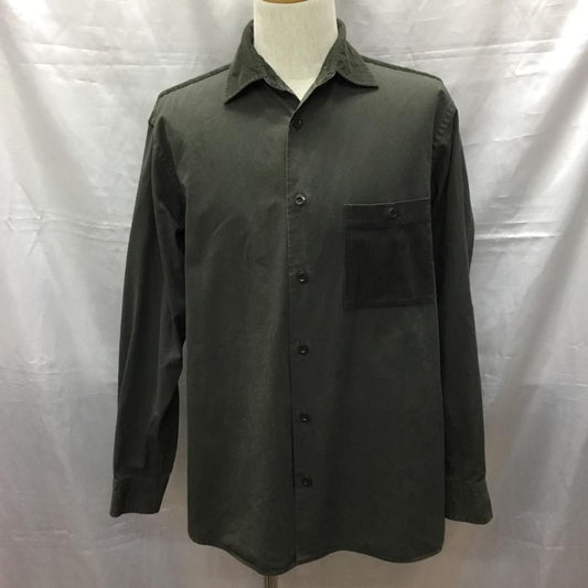 ブルーワーク BLUE WORK シャツ、ブラウス 長袖 長袖シャツ カラーシャツ ポケットシャツ 長袖カットソー トゥモローランド S 無地 カーキ / カーキ /  メンズ USED 古着 中古 10117522