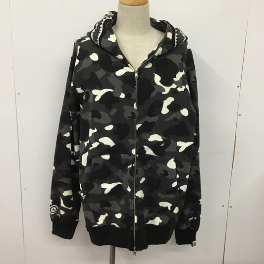 アベイシングエイプ A BATHING APE パーカー 長袖 ジップアップパーカー 長袖パーカー フード付きパーカー カモフラージュ柄・迷彩 白 / ホワイト / X 黒 / ブラック / X 灰 / グレー /  メンズ USED 古着 中古 10107440