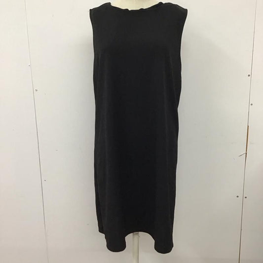 ザラ ZARA ワンピース ひざ丈スカート 0264 590 800 ノースリーブ L 無地 黒 / ブラック /  レディース USED 古着 中古 10115020